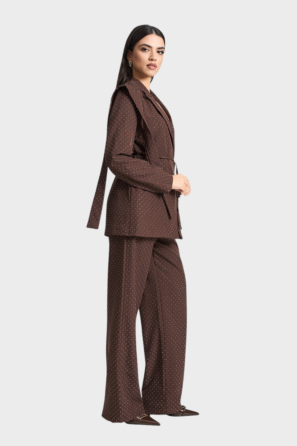 Strass-Jacke und Hose Set