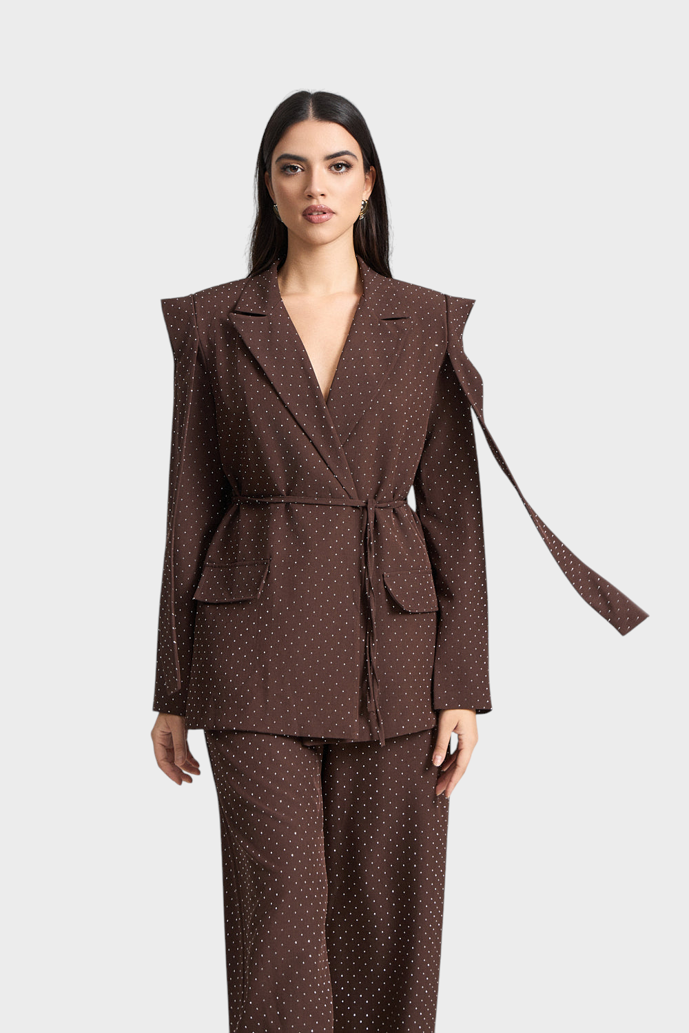 Strass-Jacke und Hose Set