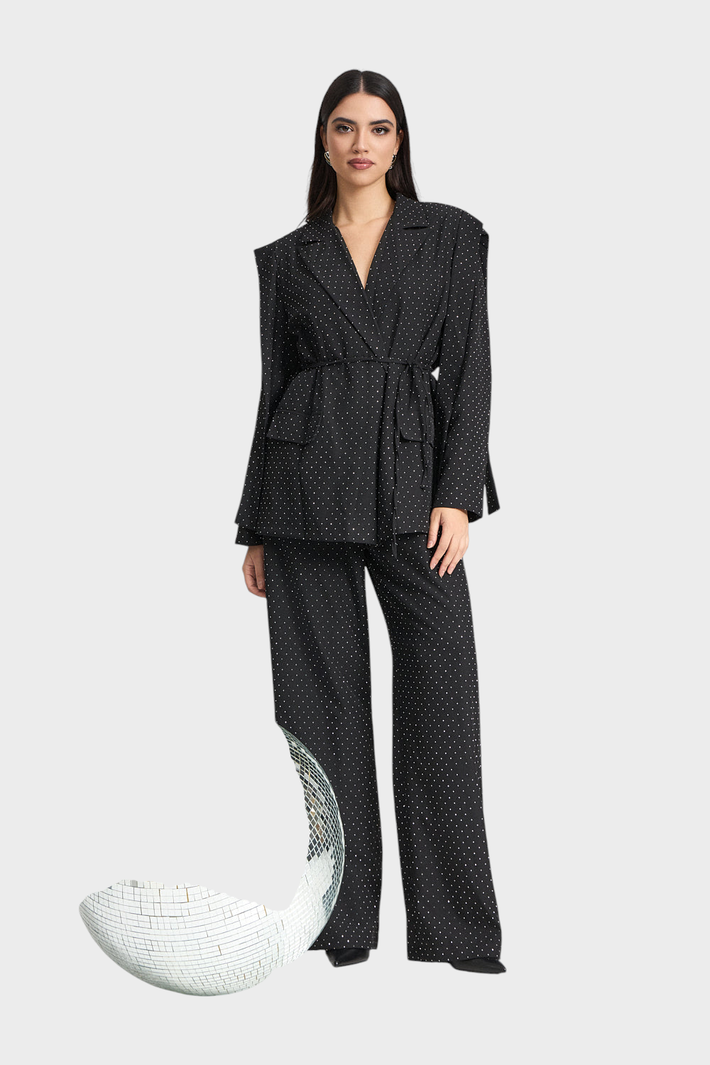 Strass-Jacke und Hose Set
