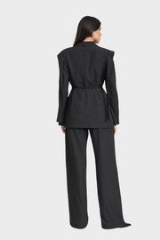 Damen-Set aus Jacke und Hose mit Strass – Ansicht 9