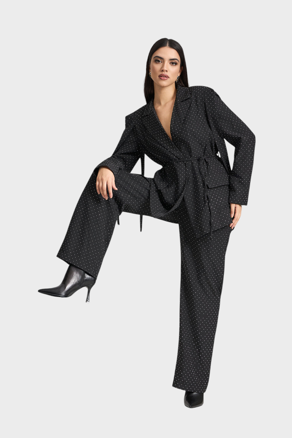 Strass-Jacke und Hose Set