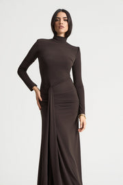 Evie – Langärmeliges Maxikleid für Damen – Ansicht 3