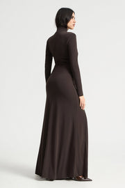 Evie – Langärmeliges Maxikleid für Damen – Ansicht 5