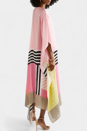 Eleonora – Damen-Kaftan mit geometrischem Muster – Ansicht 12