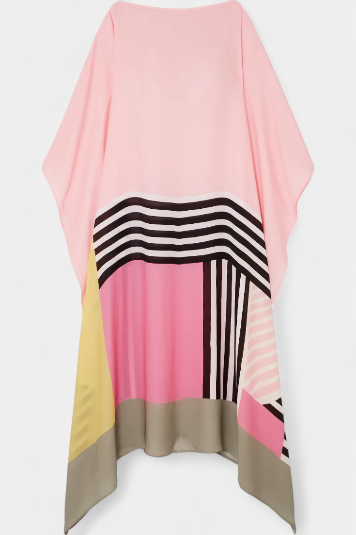Eleonora – Damen-Kaftan mit geometrischem Muster – Ansicht 13