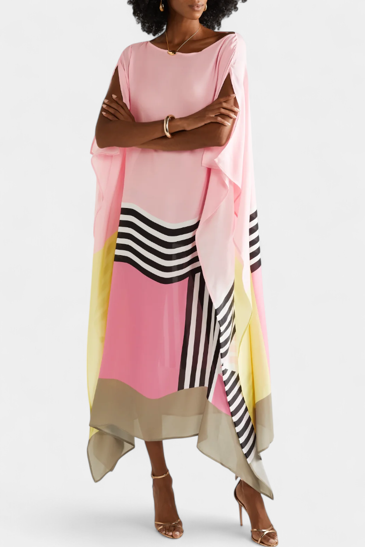 Eleonora – Damen-Kaftan mit geometrischem Muster