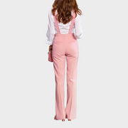 Lesley – Rosa Cord-Overall mit verstellbaren Trägern – Ansicht 6