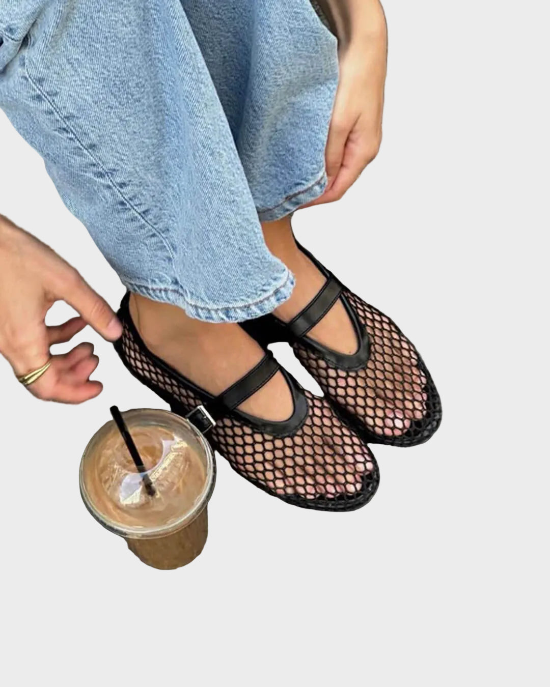 Margaux – Mesh-Ballerinas für Damen