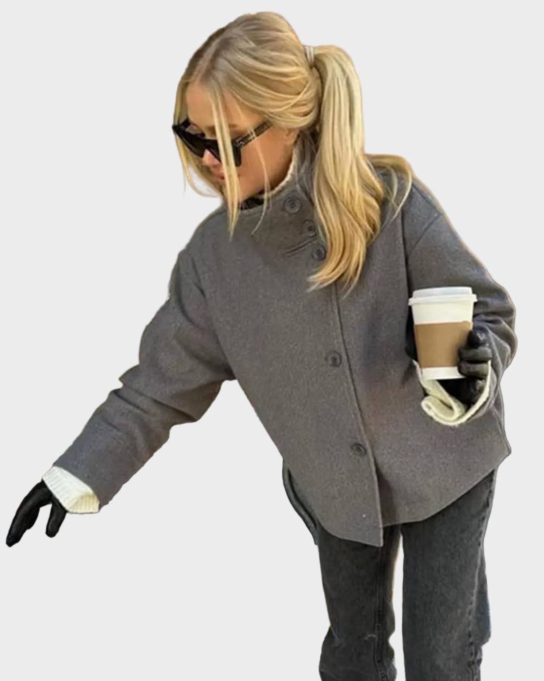 Rosalia – Elegante Damenjacke mit Stehkragen – Ansicht 8