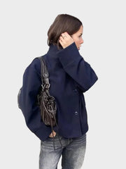 Rosalia – Elegante Damenjacke mit Stehkragen – Ansicht 12