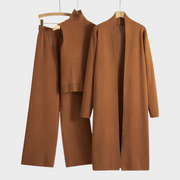 Sandra – Dreiteiliges Damen-Set mit langem Cardigan – Ansicht 9