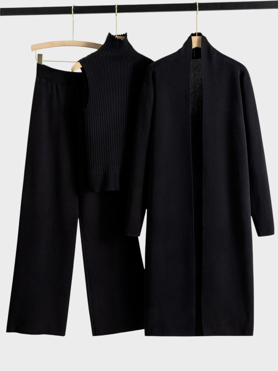Sandra – Dreiteiliges Damen-Set mit langem Cardigan – Ansicht 5