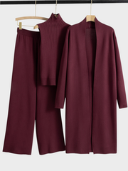 Sandra – Dreiteiliges Damen-Set mit langem Cardigan – Ansicht 6