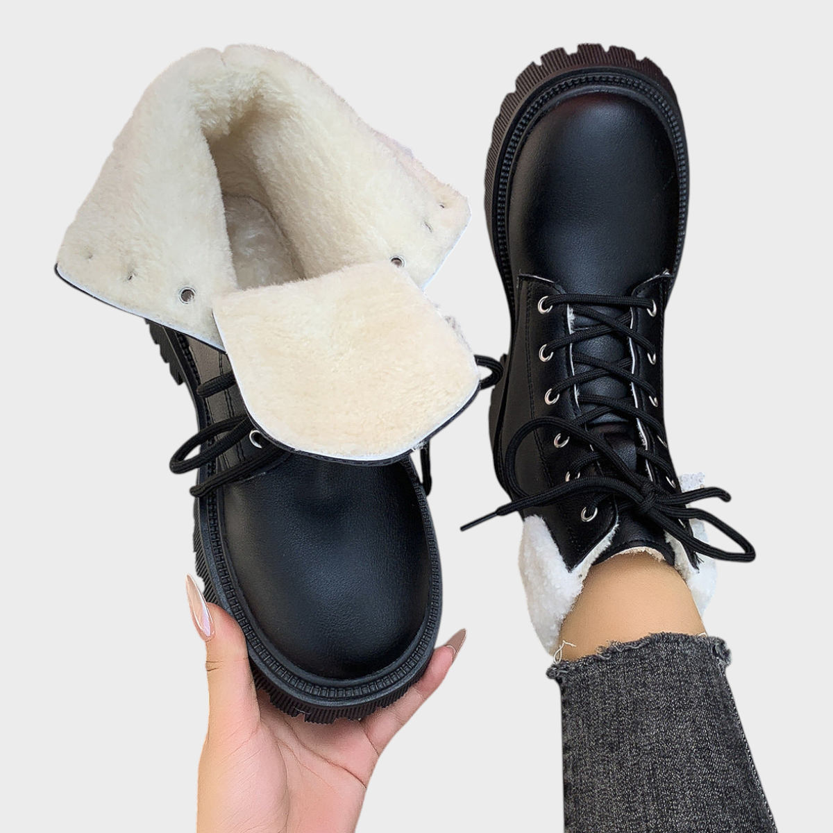 Rachel | Damen-Winterstiefel aus Baumwolle