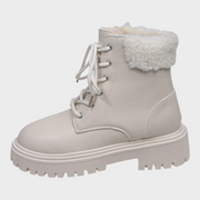Rachel – Damen-Winterstiefel in Schwarz und Beige – Ansicht 6