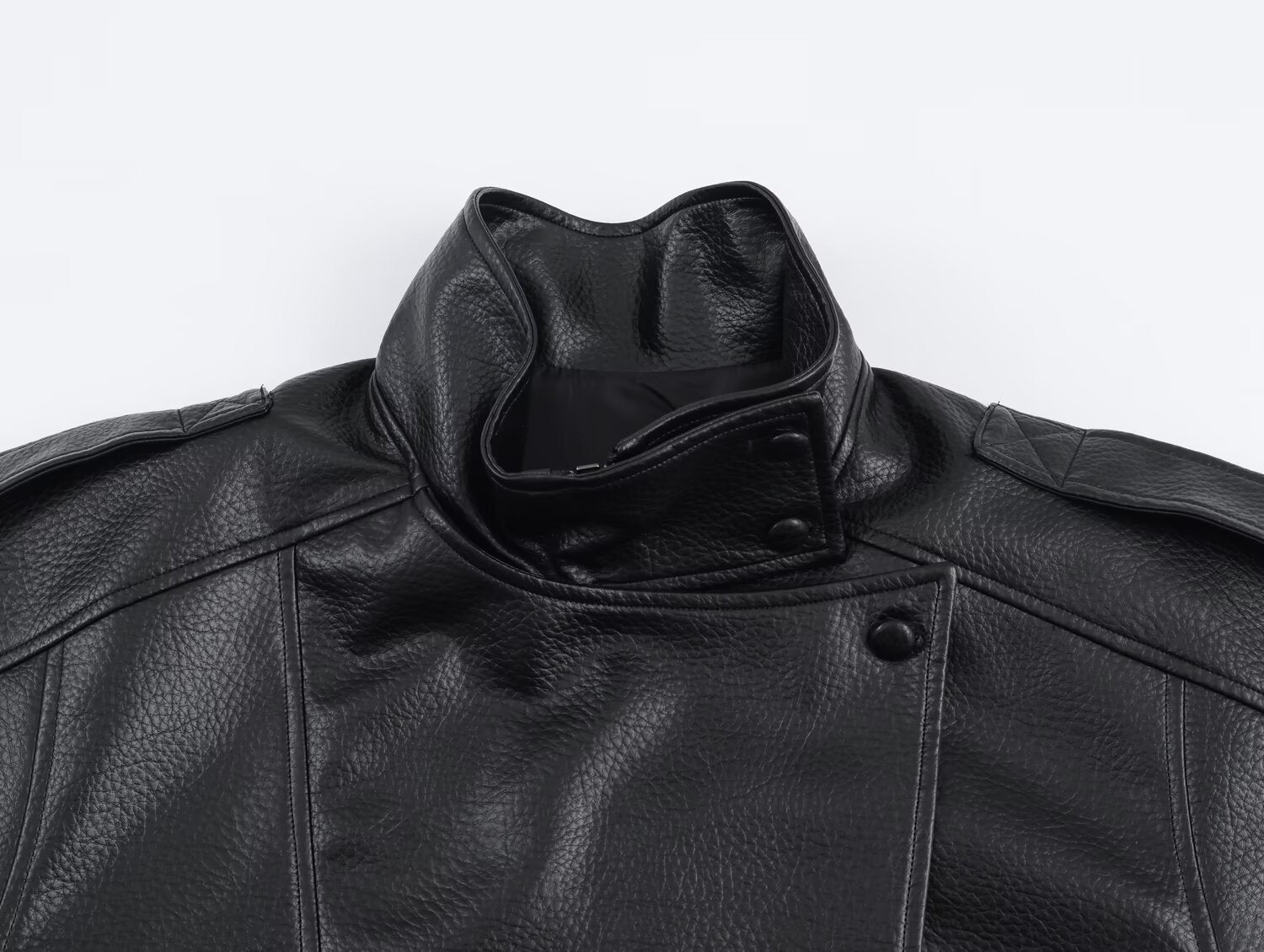 Carla – Asymmetrische Damen-Lederjacke – Ansicht 10