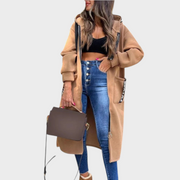 Sammy – Lange Kapuzenjacke für Damen – Ansicht 6