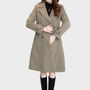 Olivia – Stilvoller Woll-Trenchcoat für Damen – Ansicht 4