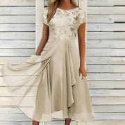 Birgit | Elegantes Damenkleid mit Rundhalsausschnitt