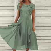 Birgit | Elegantes Damenkleid mit Rundhalsausschnitt