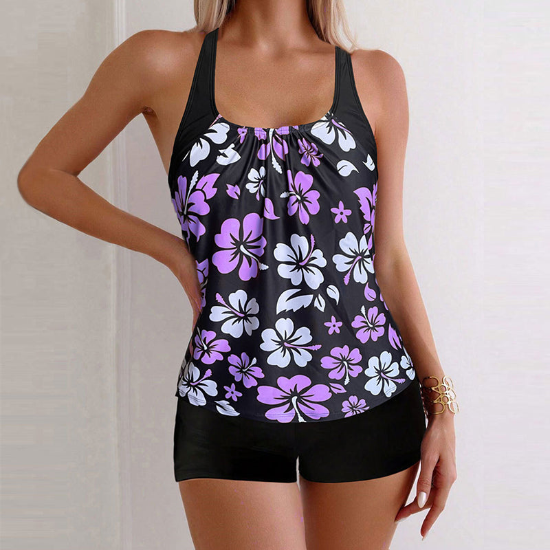 Stefanie | Figurformender Tankini mit Print