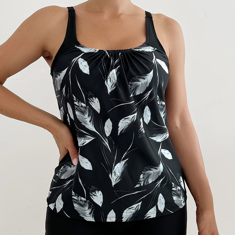Stefanie | Figurformender Tankini mit Print