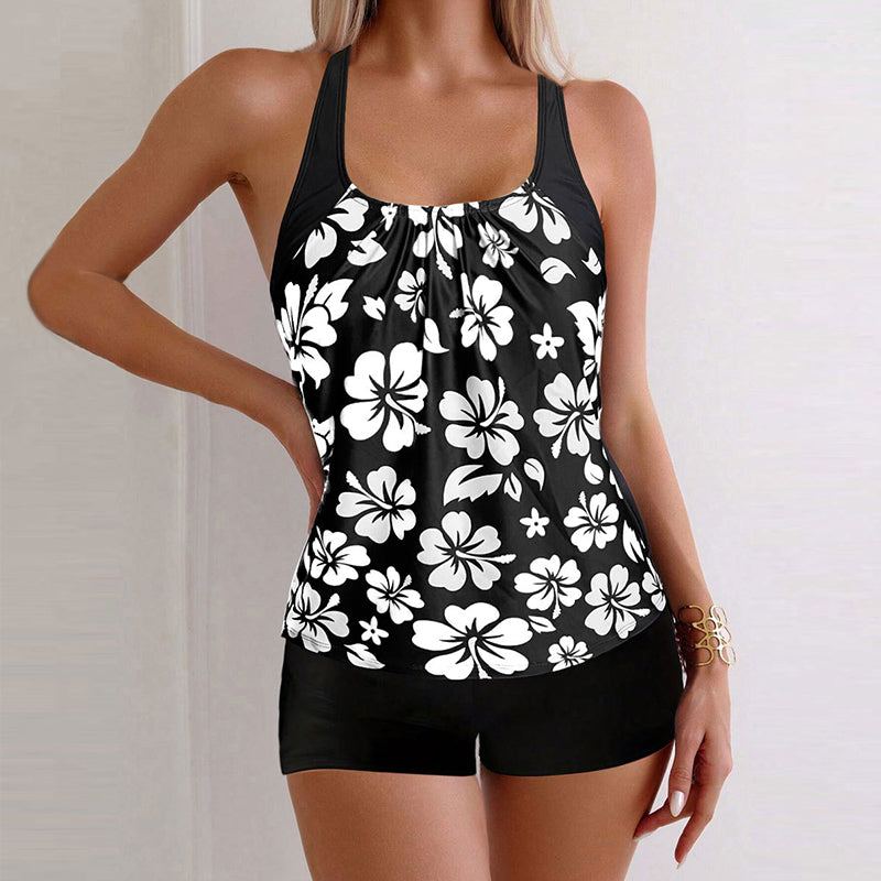 Stefanie | Figurformender Tankini mit Print