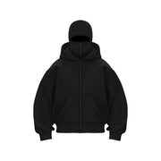 Ninja-Sweatshirt für Damen mit Reißverschluss und Maske