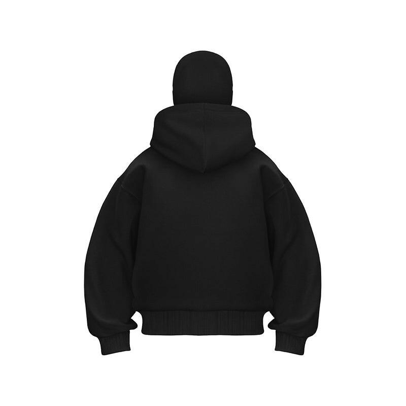 Ninja-Sweatshirt für Damen mit Reißverschluss und Maske – Ansicht 2