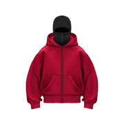Ninja-Sweatshirt für Damen mit Reißverschluss und Maske – Ansicht 4
