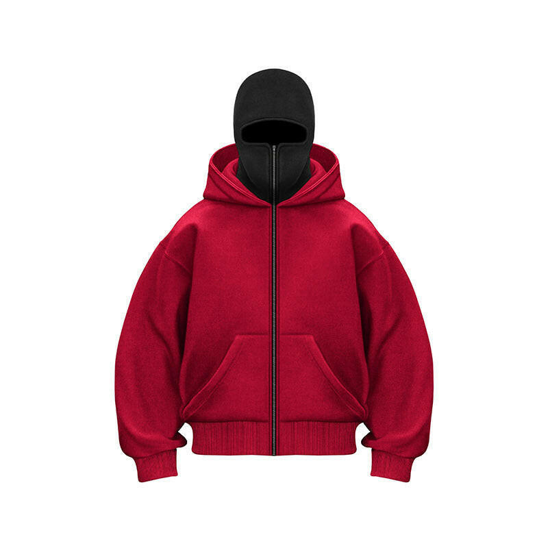 Ninja-Sweatshirt für Damen mit Reißverschluss und Maske – Ansicht 4
