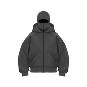 Ninja-Sweatshirt für Damen mit Reißverschluss und Maske – Ansicht 3