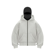Ninja-Sweatshirt für Damen mit Reißverschluss und Maske – Ansicht 5