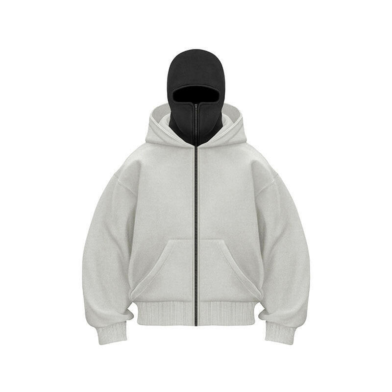 Ninja-Sweatshirt für Damen mit Reißverschluss und Maske – Ansicht 5