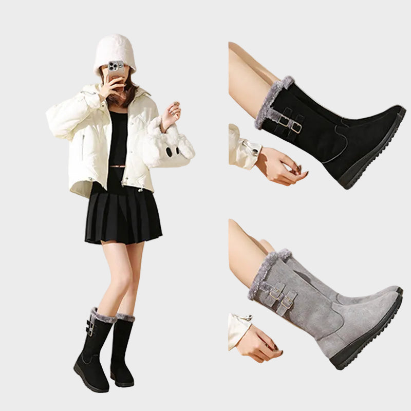 Wadenhohe Damen-Schneestiefel Mikasa