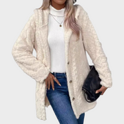Elzie – Warme Jacquard-Kapuzenjacke für Damen – Ansicht 10