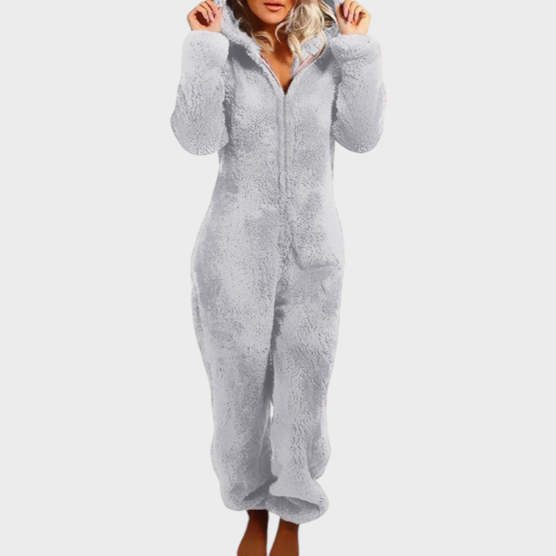 Edda – Ultraweicher Kapuzenoverall für Damen – Ansicht 2