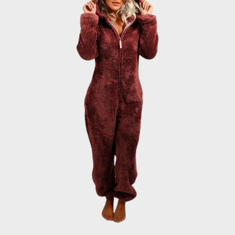 Edda – Ultraweicher Kapuzenoverall für Damen – Ansicht 5