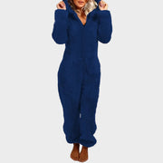 Klara – Ultraweicher Samt-Kapuzenoverall für Damen – Ansicht 7