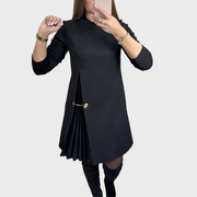 Sains – Langärmeliges Kleid mit Falten
