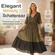 Helga | Bohemian Maxikleid mit Leopardenmuster