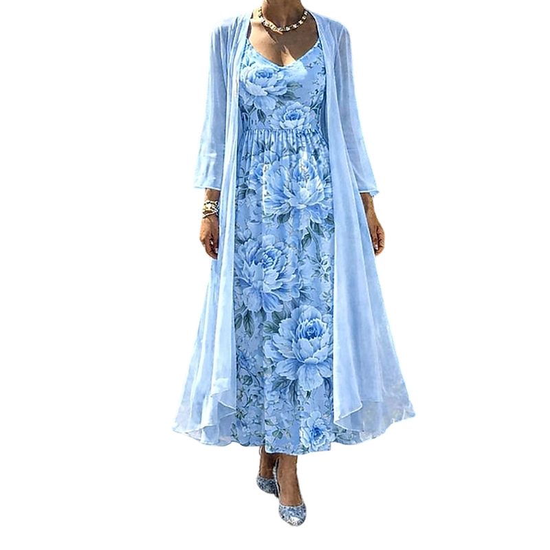 Anna | Elegantes zweiteiliges Blumenkleid-Set – Ansicht 6