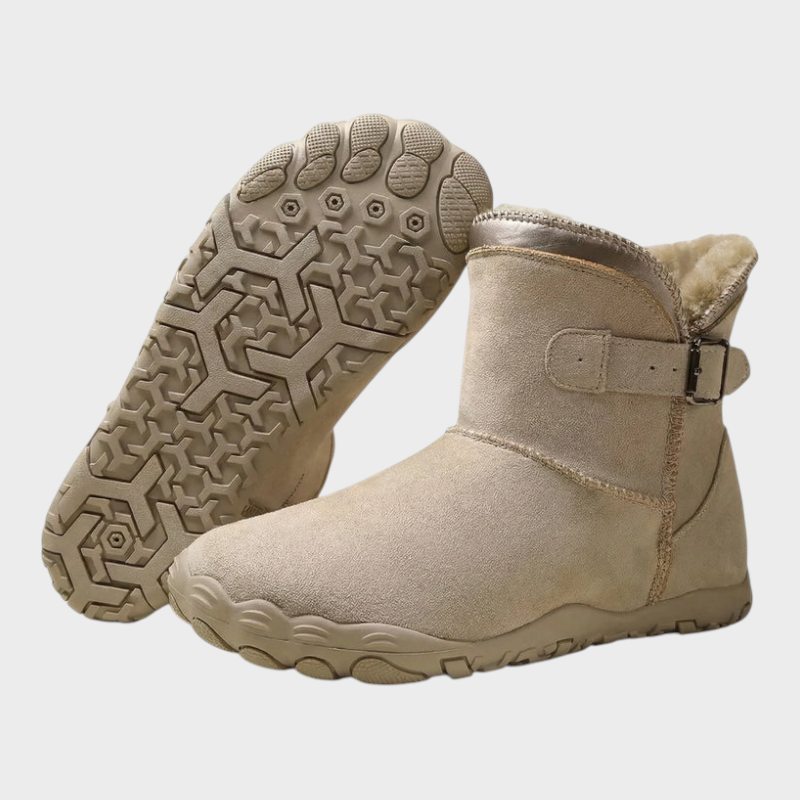 Damen-Ballerina-Schuhe Cozely mit Fellfutter – Ansicht 2