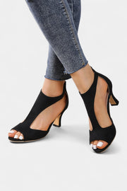 Damen-Sandalen Violy mit mittelhohem Absatz und T-Riemen – Ansicht 6