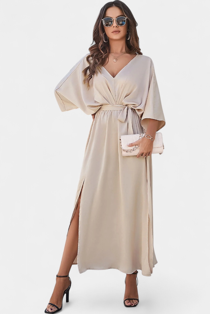 Elegantes Kleid von Milly mit Schleife und Öffnung