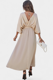 Damenkleid Milly mit Schleife an der Taille und Seitenschlitz – Ansicht 12