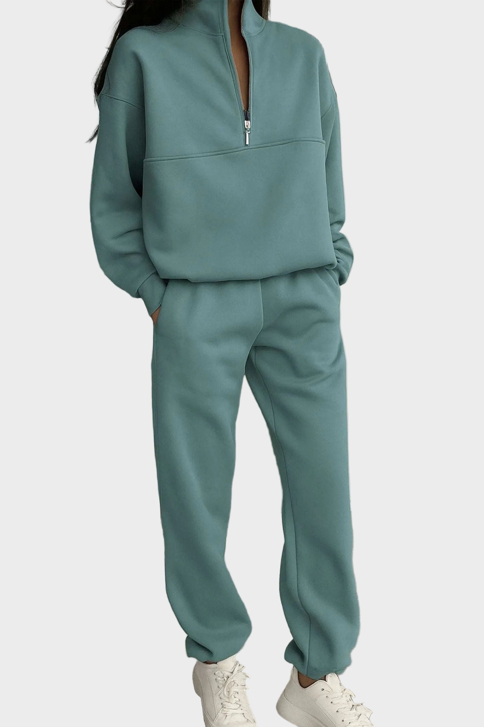 Essential Edit – Jumpsuit für Damen aus Baumwollmischgewebe – Ansicht 2