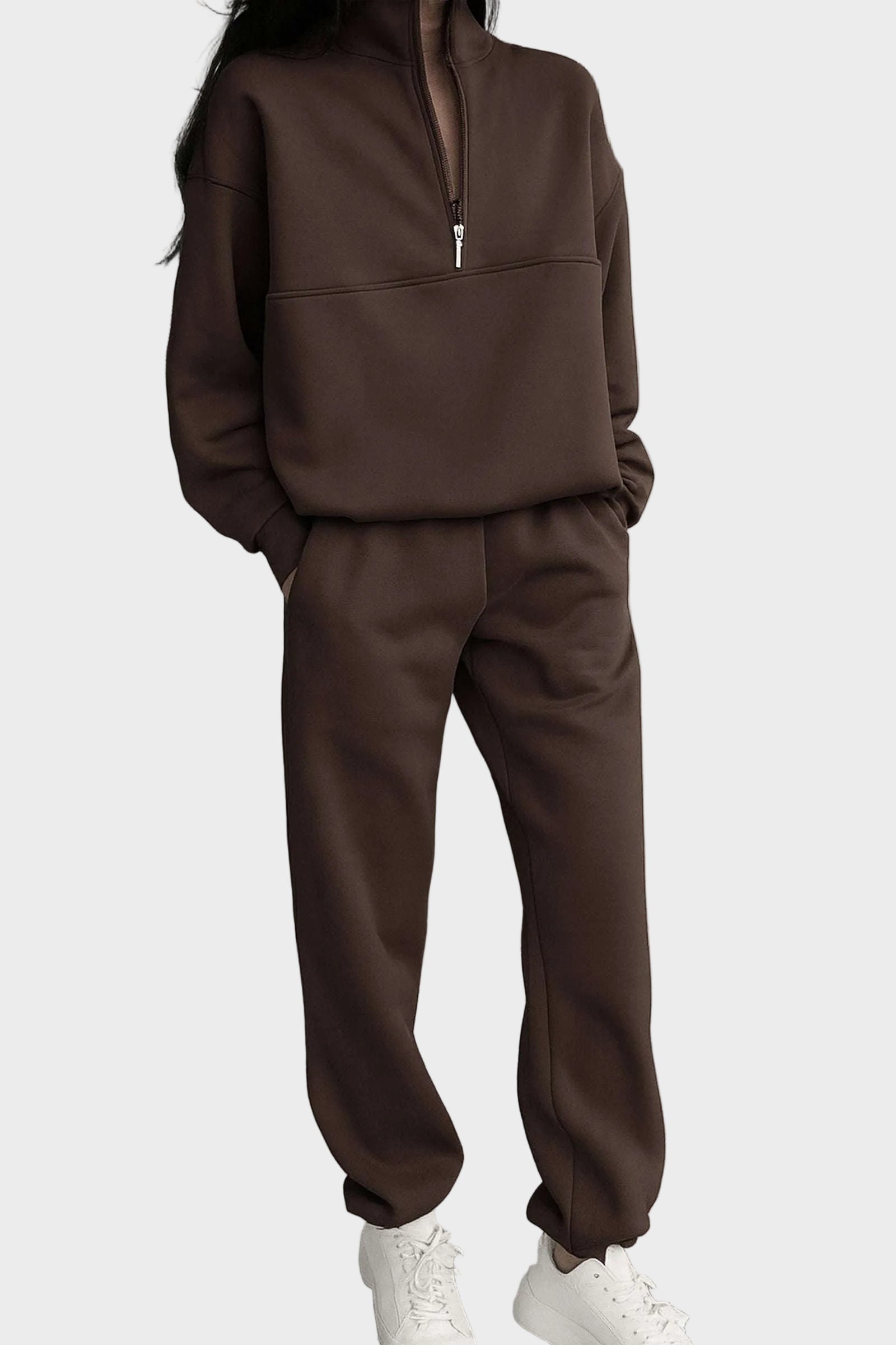 Essential Edit – Jumpsuit für Damen aus Baumwollmischgewebe – Ansicht 4