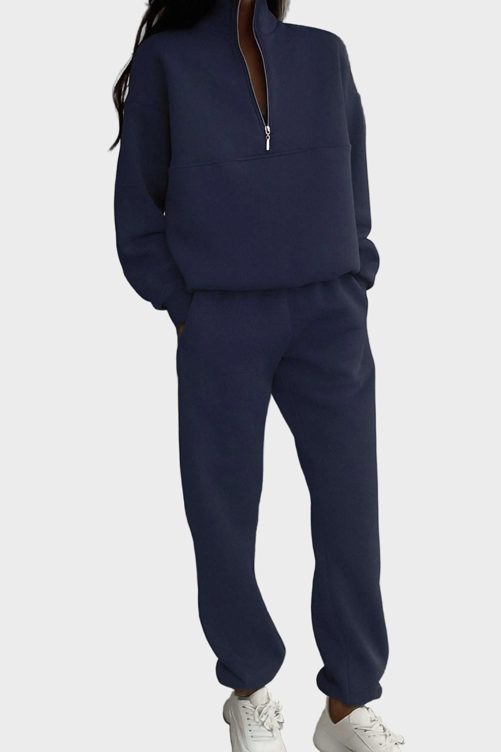 Essential Edit – Jumpsuit für Damen aus Baumwollmischgewebe – Ansicht 8