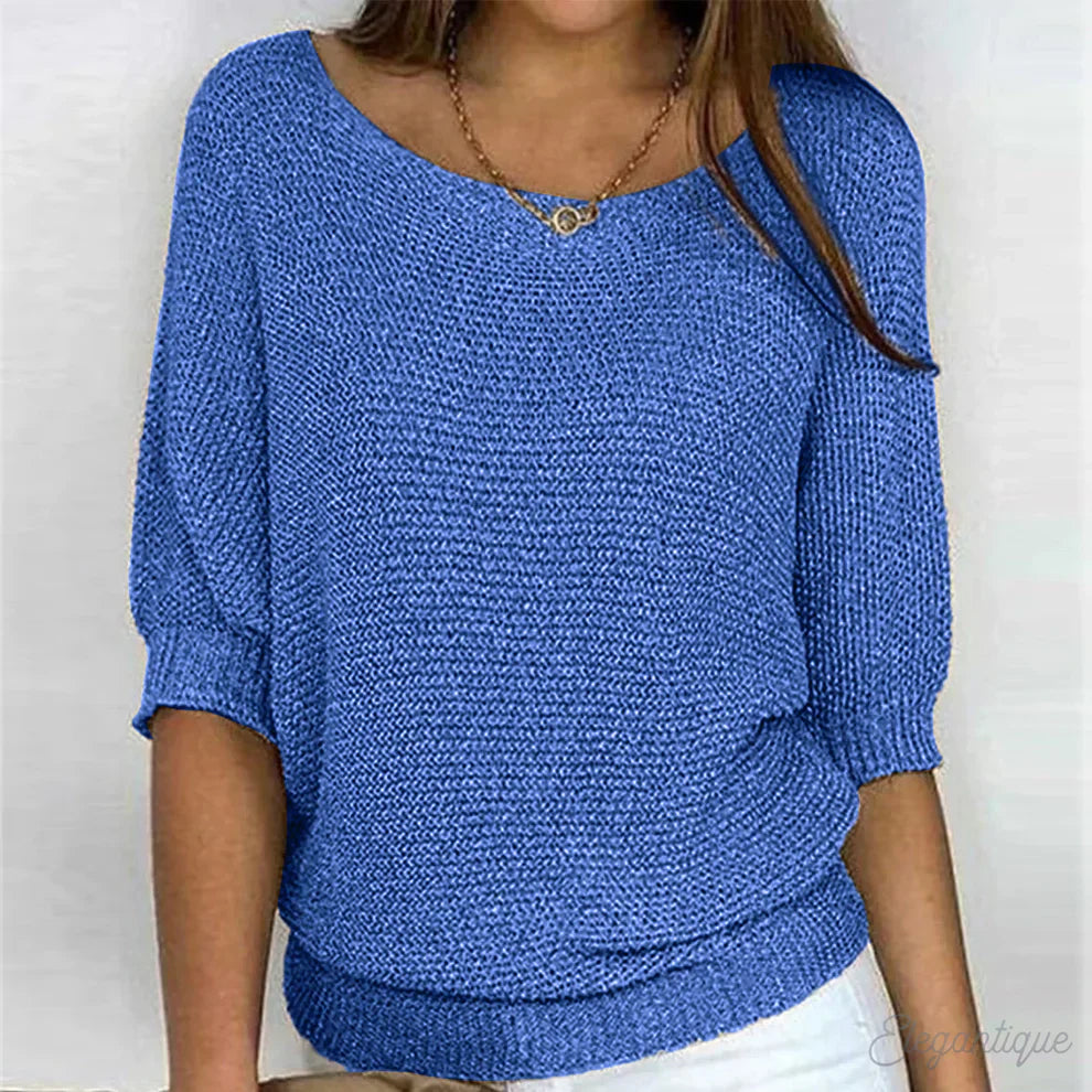 Eunice – Bequeme Strickbluse für Damen – Ansicht 4